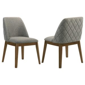 Franklin Upholstered Dining Side Chair Grey (Set of 2) Franklin Upholstered Dining Side Chair Grey (Set of 2)