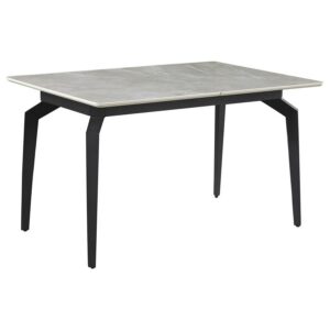 Mina Rectangular 65-inch Extension Dining Table Grey Ceramic Mina Rectangular 65-inch Extension Dining Table Grey Ceramic