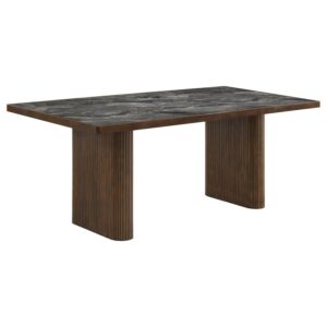 Parry 80-inch Smart Top Paladina Dining Table Dark Walnut Parry 80-inch Smart Top Paladina Dining Table Dark Walnut