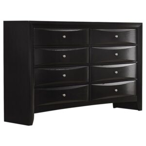 Briana 8-drawer Dresser Black Briana 8-drawer Dresser Black