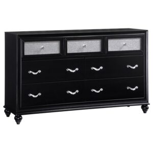 Barzini 7-drawer Dresser Black Barzini 7-drawer Dresser Black