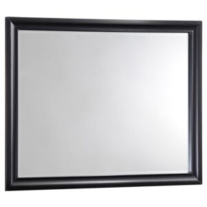 Barzini Dresser Mirror Black Barzini Dresser Mirror Black