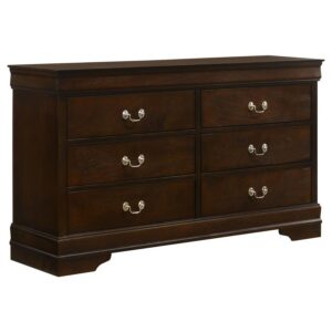 Louis Philippe 6-drawer Dresser Cappuccino Louis Philippe 6-drawer Dresser Cappuccino