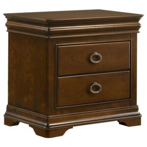 Garland 2-drawer Nightstand Bedside Table Brown Cherry Garland 2-drawer Nightstand Bedside Table Brown Cherry