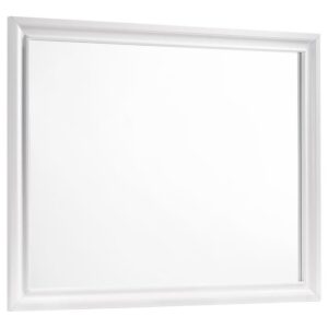 Barzini Dresser Mirror White Barzini Dresser Mirror White