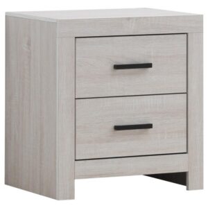 Brantford 2-drawer Nightstand Coastal White Brantford 2-drawer Nightstand Coastal White