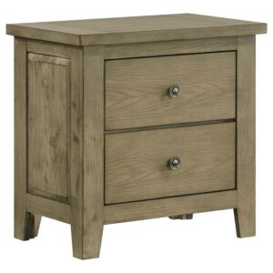 Hazlewood 2-drawer Nightstand Bedside Table Vineyard Oak Hazlewood 2-drawer Nightstand Bedside Table Vineyard Oak