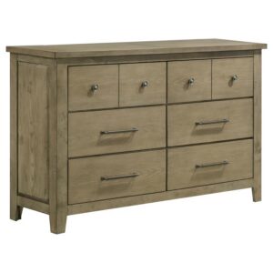 Hazlewood 6-drawer Bedroom Dresser Cabinet Vineyard Oak Hazlewood 6-drawer Bedroom Dresser Cabinet Vineyard Oak
