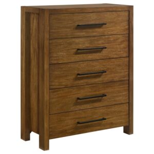 Adderley 5-drawer Bedroom Chest of Drawers Warm Brown Adderley 5-drawer Bedroom Chest of Drawers Warm Brown