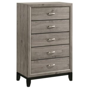 Valen 5-drawer Bedroom Chest of Drawers Light Taupe