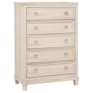 Pembroke 5-drawer Chest of Drawers Washed Oak Pembroke 5-drawer Chest of Drawers Washed Oak