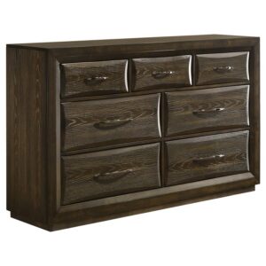 Atlas 7-drawer Bedroom Dresser Cabinet Dark Oak Atlas 7-drawer Bedroom Dresser Cabinet Dark Oak