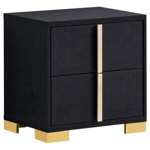 Marceline 2-drawer Nightstand Black Marceline 2-drawer Nightstand Black