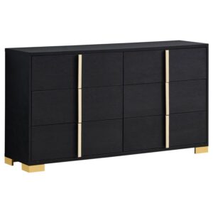 Marceline 6-drawer Dresser Black Marceline 6-drawer Dresser Black