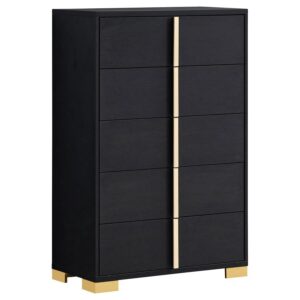 Marceline 5-drawer Bedroom Chest Black Marceline 5-drawer Bedroom Chest Black
