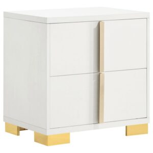 Marceline 2-drawer Nightstand White Marceline 2-drawer Nightstand White