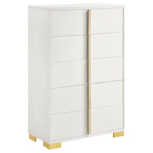 Marceline 5-drawer Bedroom Chest White Marceline 5-drawer Bedroom Chest White