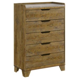 Henderson 5-drawer Bedroom Chest of Drawers Medium Oak Henderson 5-drawer Bedroom Chest of Drawers Medium Oak