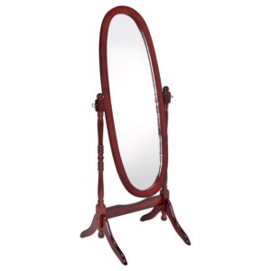 Foyet Wood Adjustable Full Length Cheval Mirror Merlot Foyet Wood Adjustable Full Length Cheval Mirror Merlot