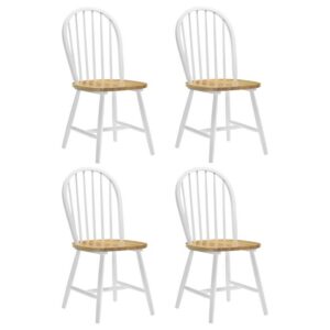 Cinder Wood Dining Side Chair White (Set of 4) Cinder Wood Dining Side Chair White (Set of 4)