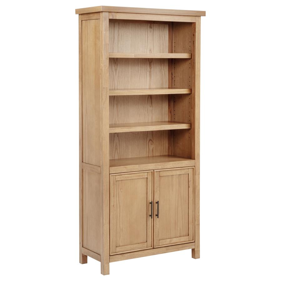 Vermes 72-inch 2-door Home Office Cabinet Bookcase Light Ash